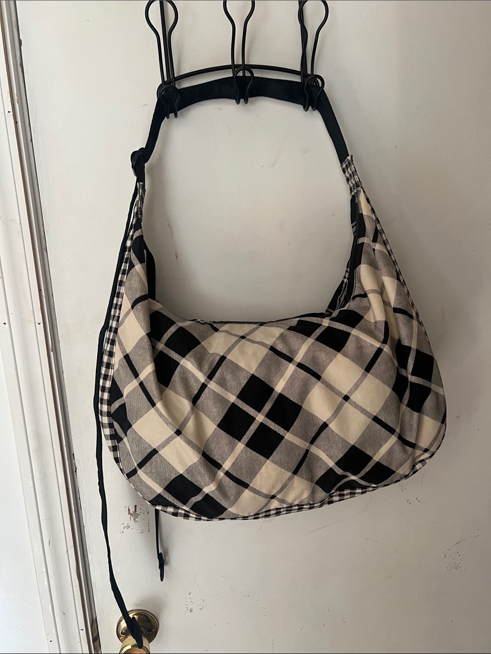 Baggu large nylon crescent bag plaid - Picture 3 of 7